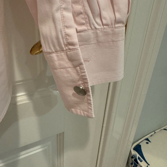 HERMES COTTON DRESS SHIRT, PINK, Size 42 / 16.5 - Picture 5 of 7